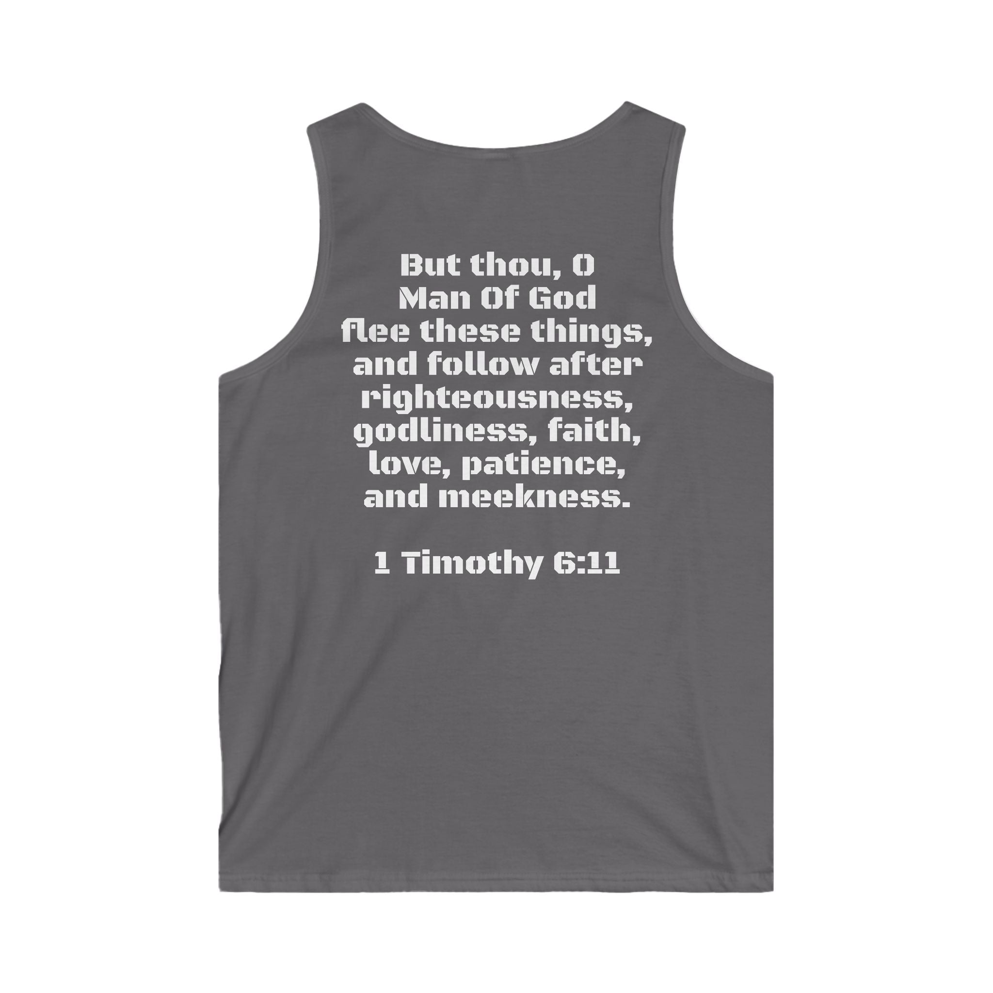 Copy of Men's Inspirational Faith Tank Top - M.O.G., Christian Apparel, Religious Gift, Summer Wear, Fitness Clothing, Scripture Design
